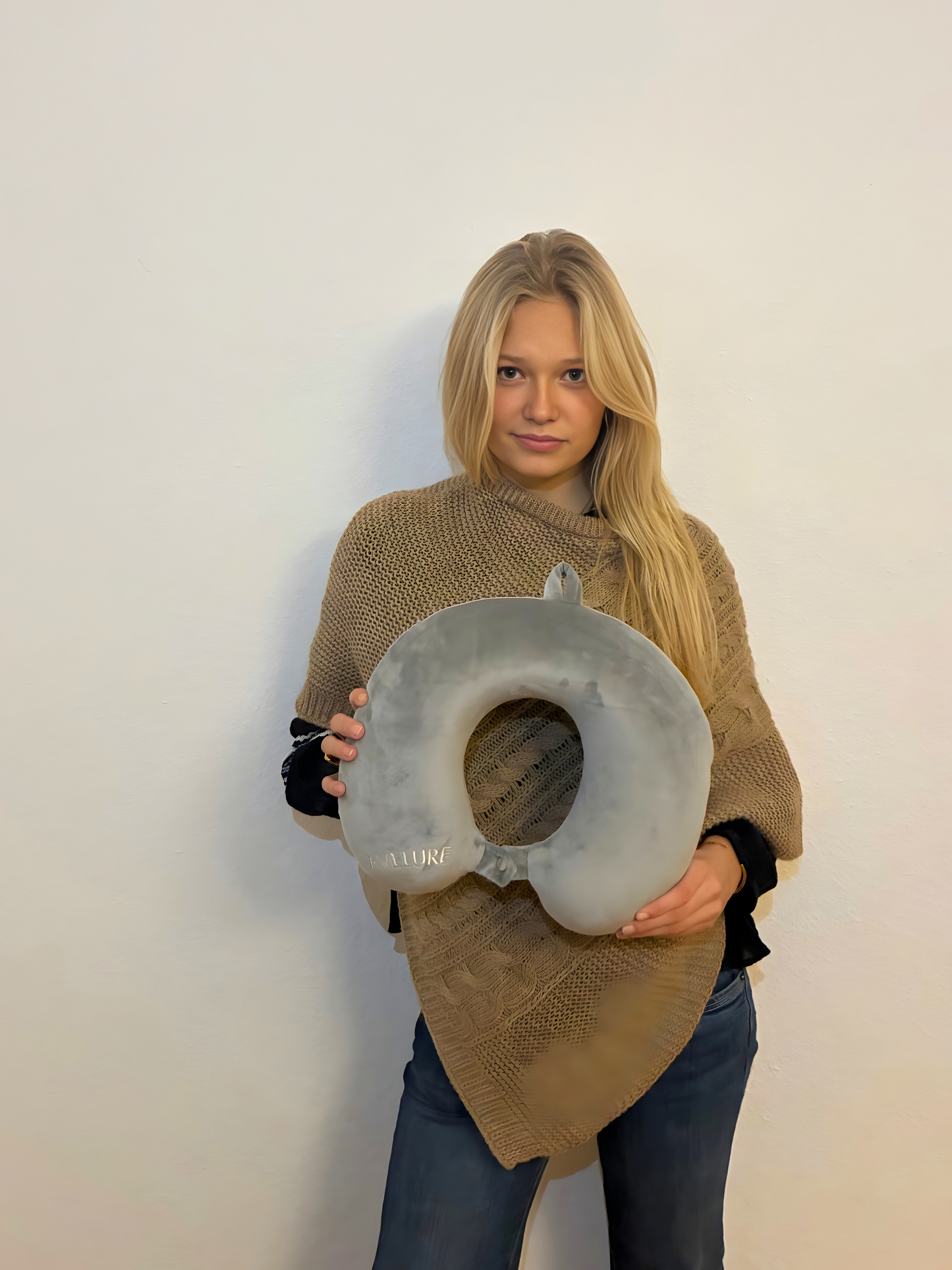 Premium Neck Pillow Grey