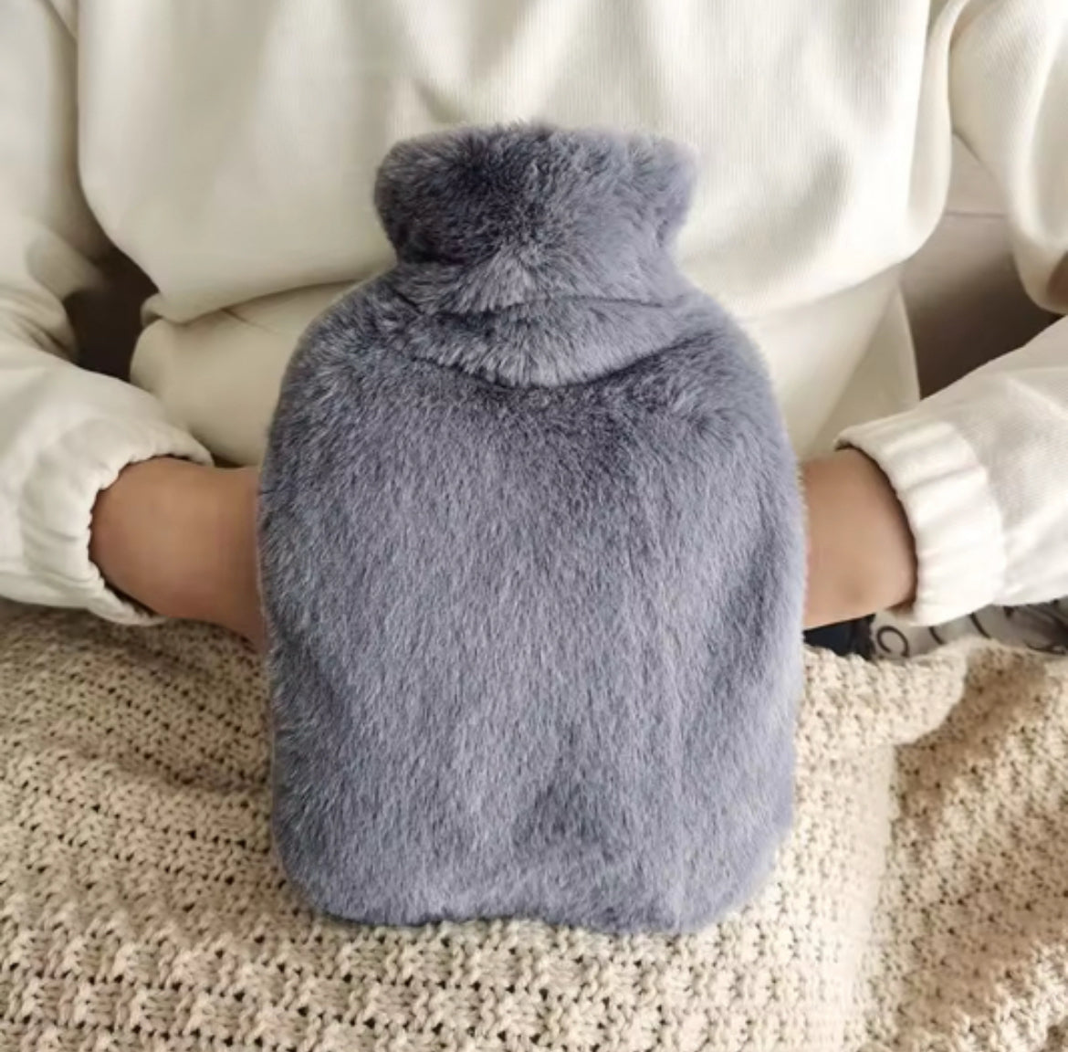 Flauschige Wärmflasche