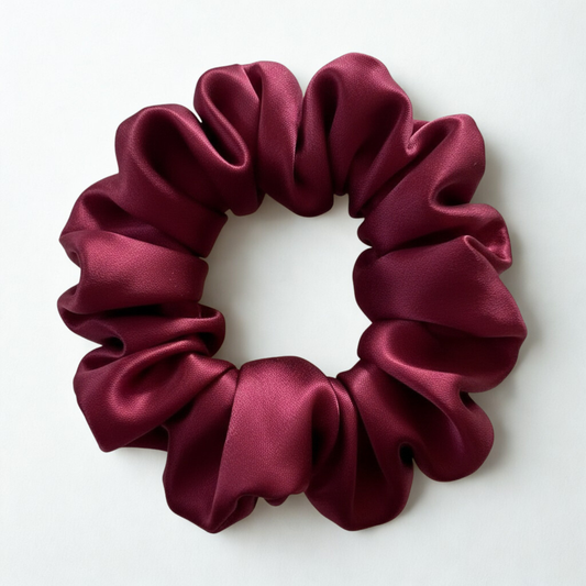 Exclusive Silk Hairtie Wine Red