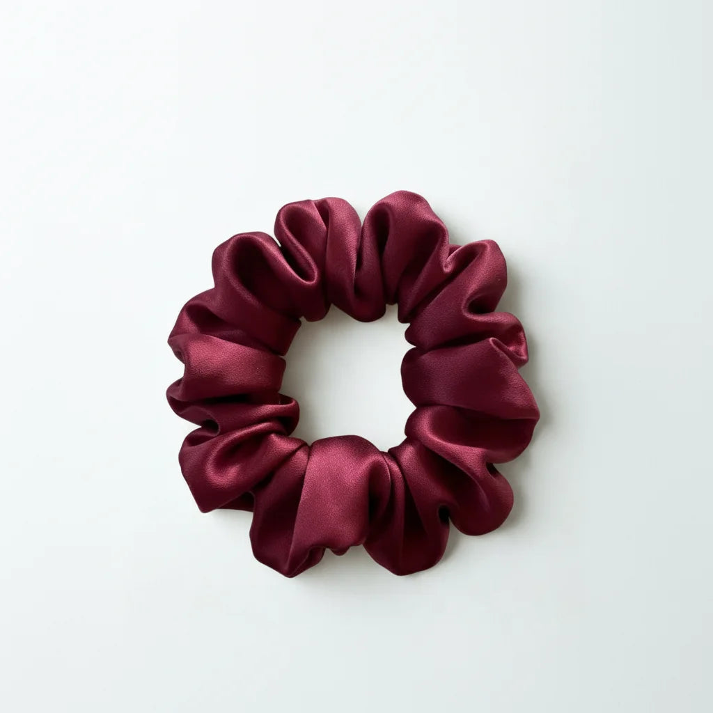 Bordeaux Silk Hairtie