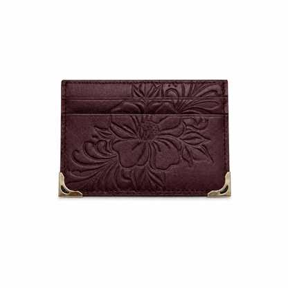 Fleur Bordeaux Cardholder