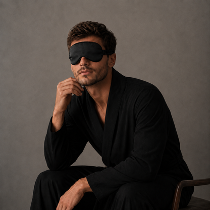 Eclipse Black Silk Eyemask