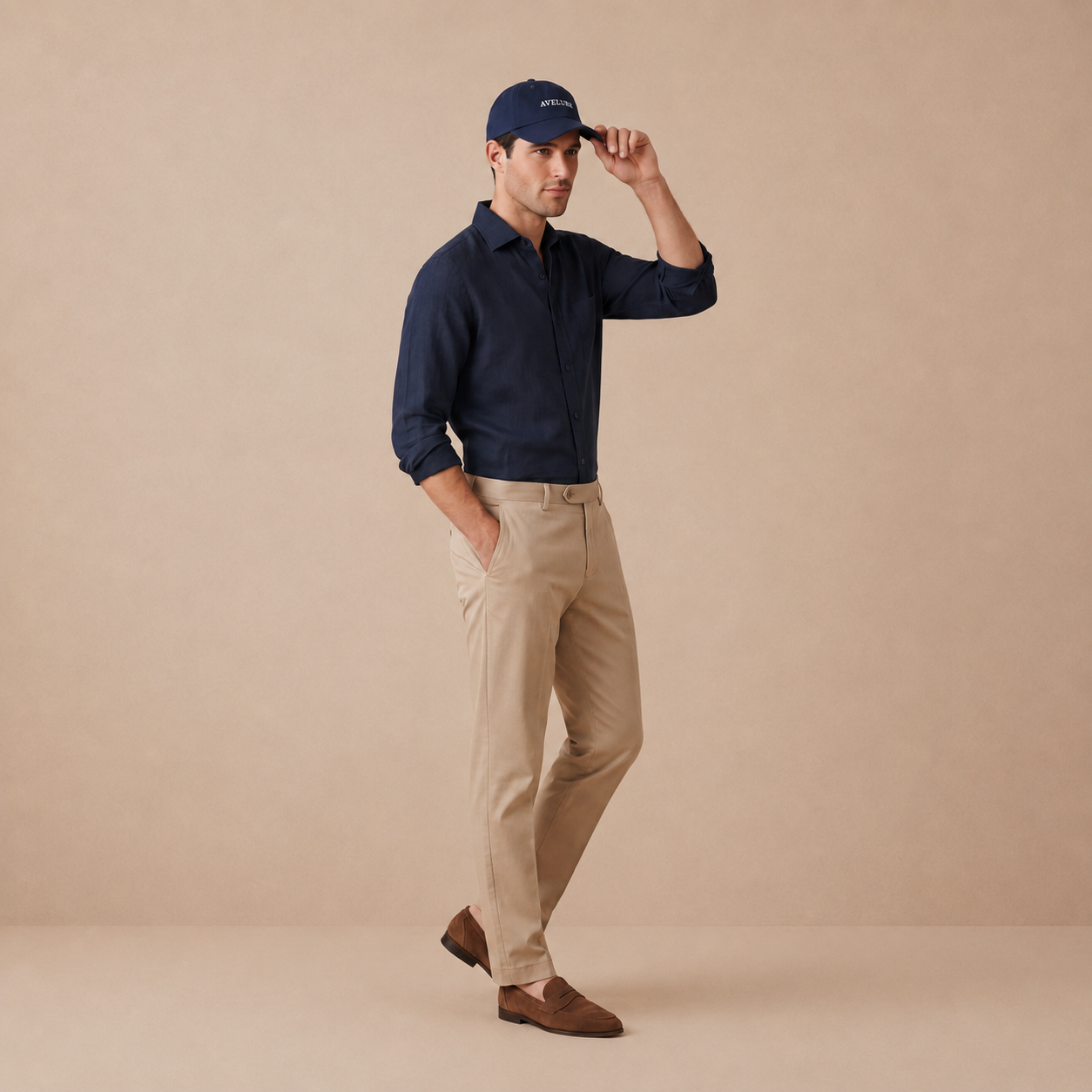 Navy Vintage Cap
