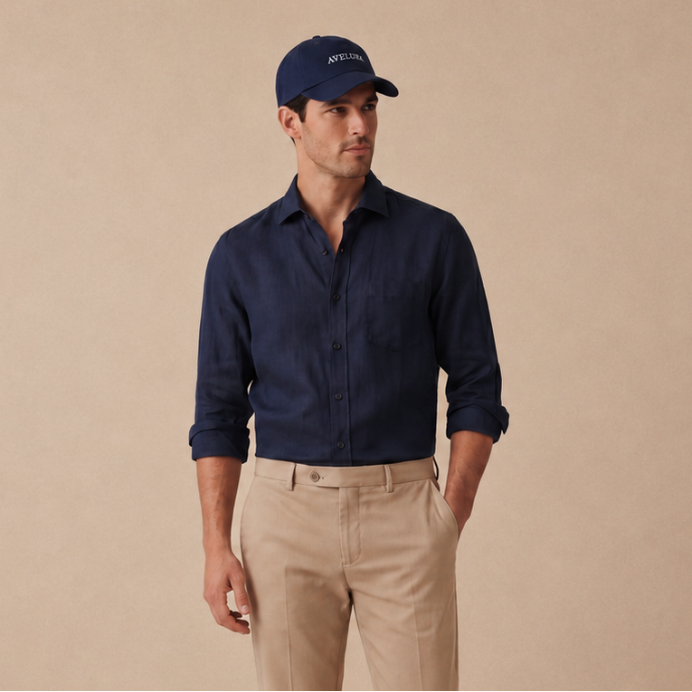 Navy Vintage Cap